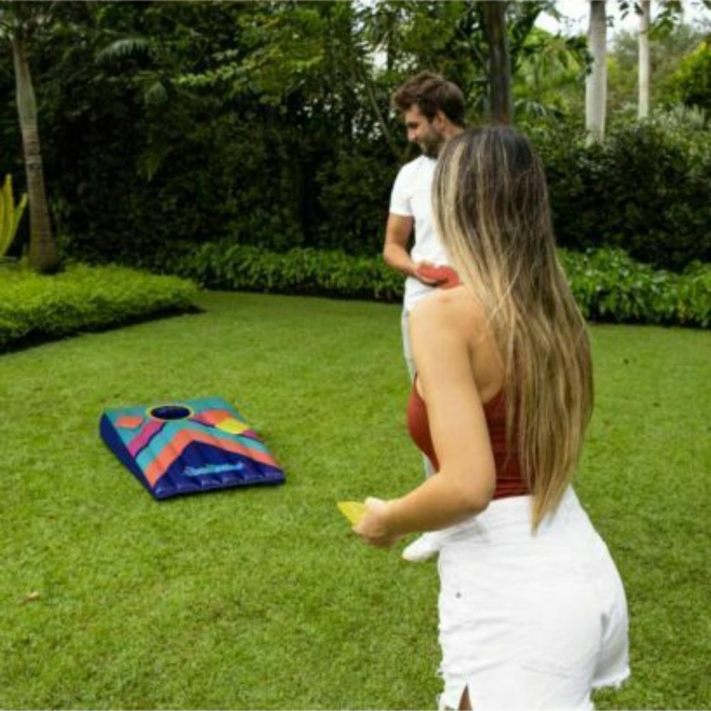 PoolCandy Floating Inflatable Cornhole Toss -Multicolor- - Picture 4 of 7